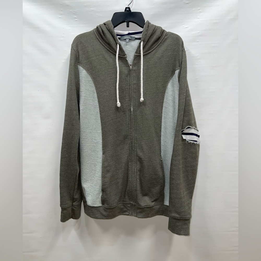 Gray Saks Fifth Avenue Hoodie Womens Extra Large Multicolor Full Zip Long Sleeve